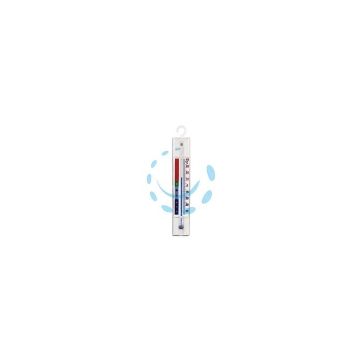 TERMOMETRO IN PLASTICA PER FRIGORIFERO E CONGELATORE - cm.15,5x2,6x0,9