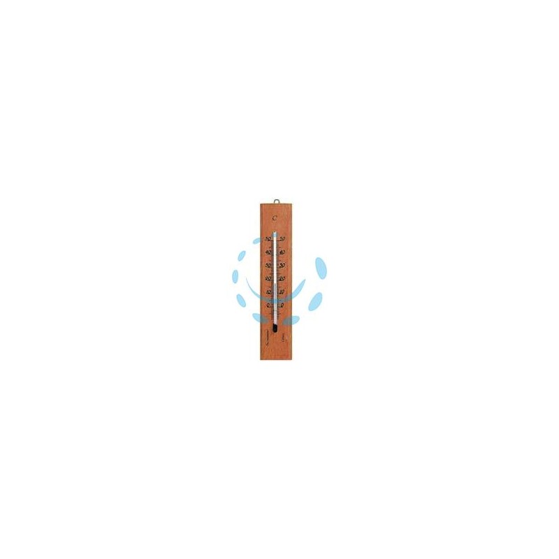 TERMOMETRO LEGNO NATURALE RETTANGOLARE - mm.190x40