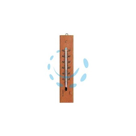 TERMOMETRO LEGNO NATURALE RETTANGOLARE - mm.190x40