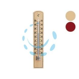 TERMOMETRO LEGNO ECO - scuro - mm.200x36