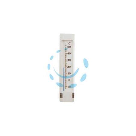 TERMOMETRO PLASTICA LUX - bianco - mm.210x47