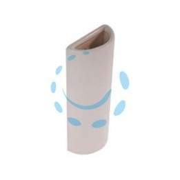 EVAPORATORE SEMITONDO IN CERAMICA - mm 75x38x190h.