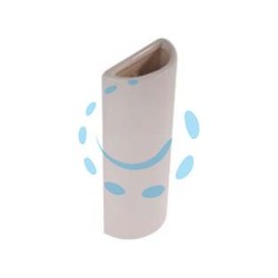 EVAPORATORE SEMITONDO IN CERAMICA - mm 75x38x190h.