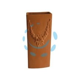 UMIDIFICATORE IN CERAMICA IL COCCIO COTTO cm.8,5x3x20,5h.