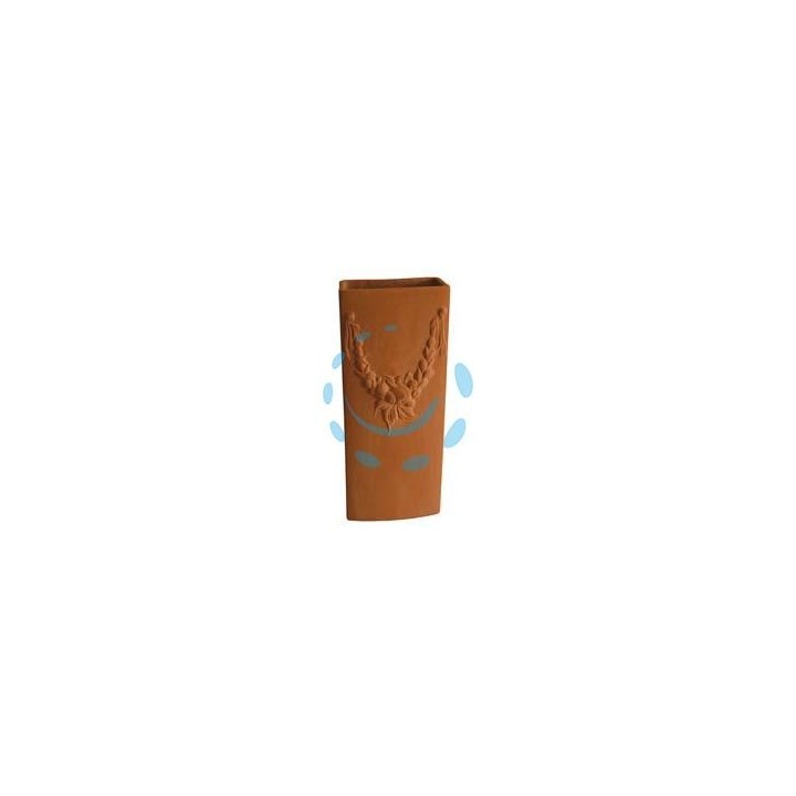 UMIDIFICATORE IN CERAMICA IL COCCIO COTTO cm.8,5x3x20,5h.