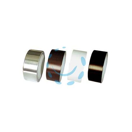 NASTRO ADESIVO IN ALLUMINIO PER ALTE TEMPERATURE - mm.40x9 mt. colore alluminio
