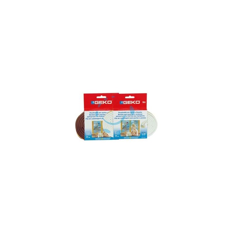 PARAFREDDO IN GOMMA PROFILO "P" - mm.9h. rotolo da mt.6 colore marrone