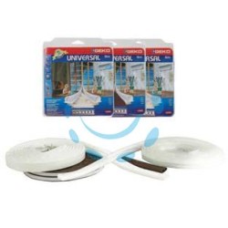 PARAFREDDO IN SILICONE PROFILO TUBOLARE - mm.9h. spess.da mm.1 a 7 rotolo mt.6 bianco