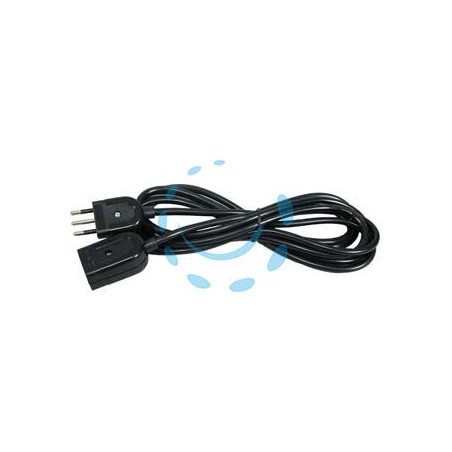 PROLUNGA ELETTRICA LINEARE 3X0,75 NERA - mt.3 