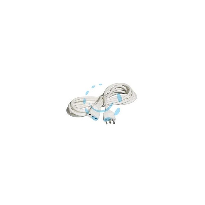 PROLUNGA ELETTRICA LINEARE 3X0,75 BIANCA - mt.5 