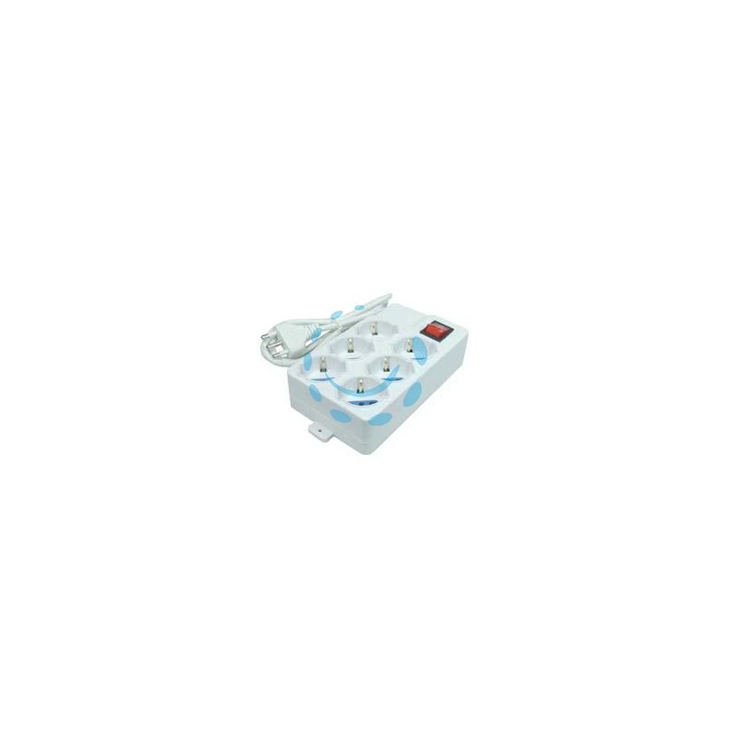 MULTIPRESA 6 POSTI CON SCHUKO E CON INTERRUTTORE 