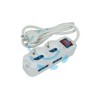 MULTIPRESA DA TAVOLO COMPATTA 2 SCHUKO + 4 BIPASSO CON INTERRUTTORE 