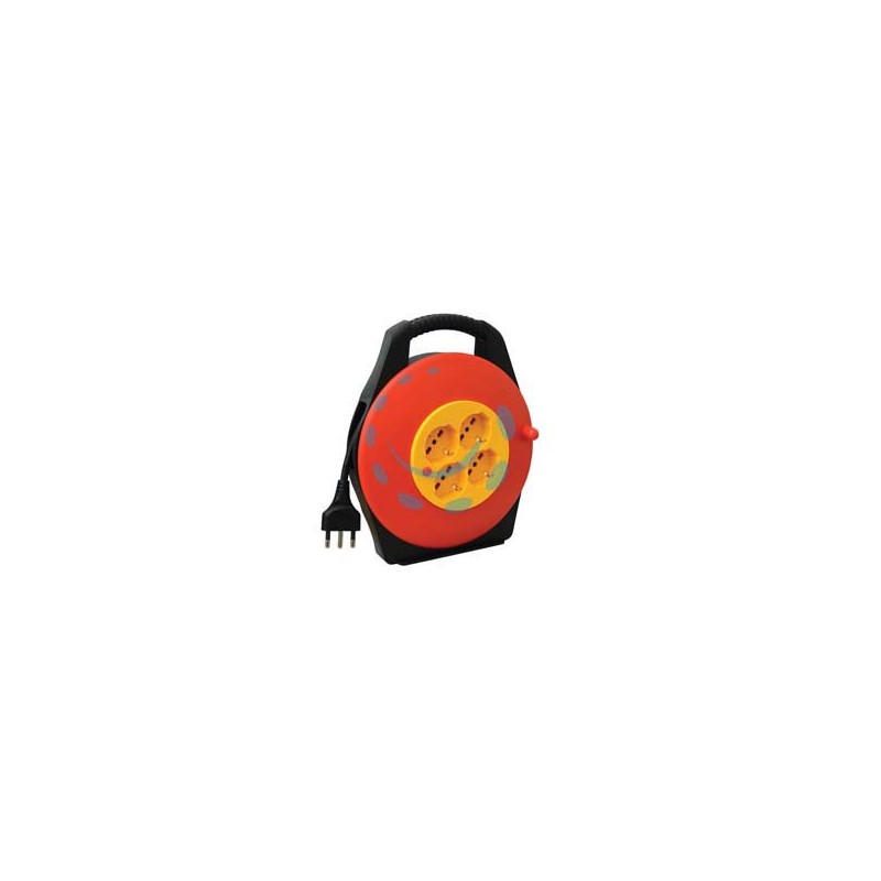 AVVOLGICAVO ELETTRICO 4 PRESE SCHUKO BIPASSO MT.10 - mt.10 