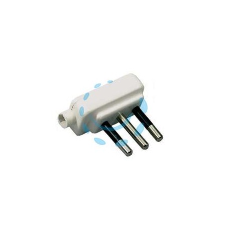 SPINA PIATTA MINI 2 P+T BIANCA - 10A 