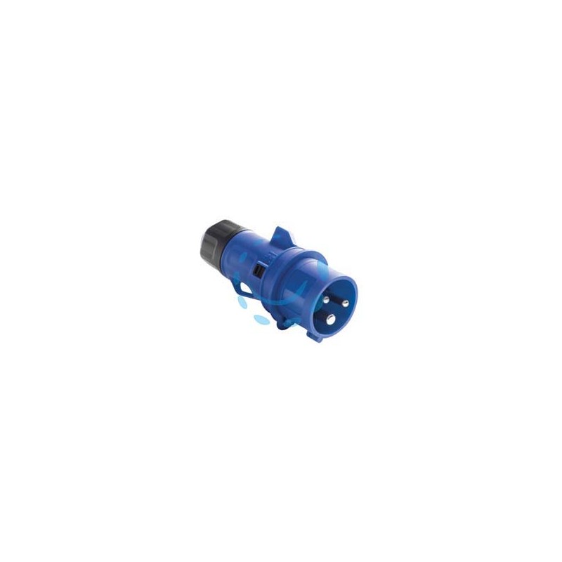 SPINA INDUSTRIALE VOLANTE BLU 2P+T CEE IP44 -16A colore blu