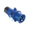 SPINA INDUSTRIALE VOLANTE BLU 2P+T CEE IP44 -16A colore blu