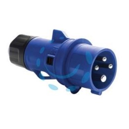 SPINA INDUSTRIALE VOLANTE BLU 3P+T CEE IP44 - 16A colore blu 