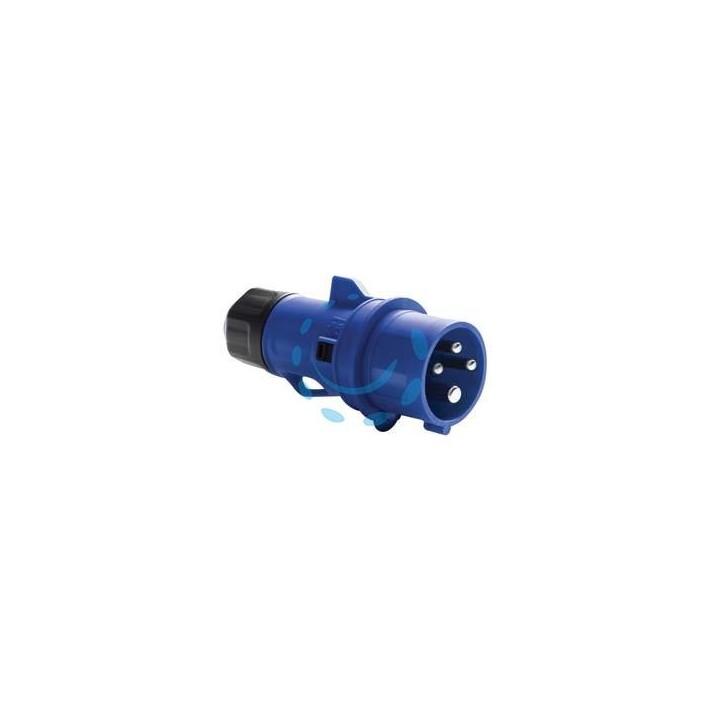 SPINA INDUSTRIALE VOLANTE BLU 3P+T CEE IP44 - 16A colore blu 