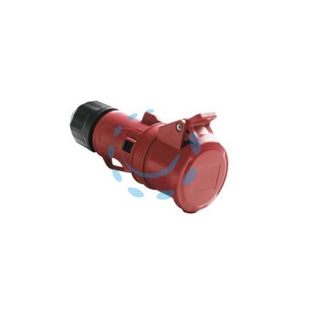 PRESA INDUSTRIALE VOLANTE ROSSA 3P+T CEE IP44 -16A colore rosso