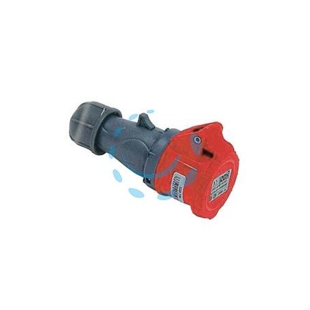 PRESA INDUSTRIALE VOLANTE ROSSA 3P+T+N CEE IP44 -16A colore rosso