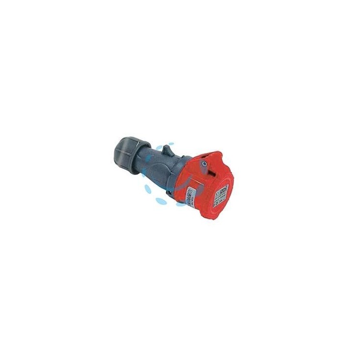 PRESA INDUSTRIALE VOLANTE ROSSA 3P+T+N CEE IP44 -16A colore rosso
