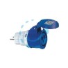 ADATTATORE INDUSTRIALE CON SPINA SCHUKO E PRESA CEE IP44 - 16A colore blu