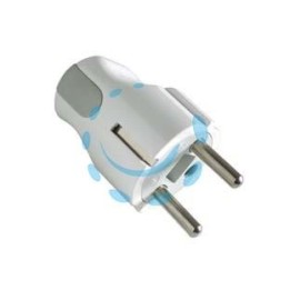 SPINA SCHUKO 2 POLI + TERRA 10A BIANCA - bianca 10A 80070
