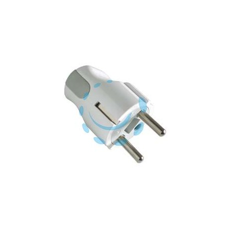 SPINA SCHUKO 2 POLI + TERRA 10A BIANCA - bianca 10A 80070