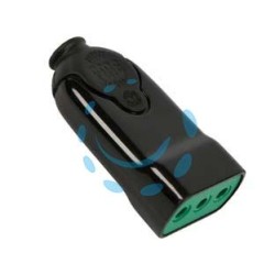PRESA DRITTA 2 POLI + TERRA 10A NERA - nera 81011