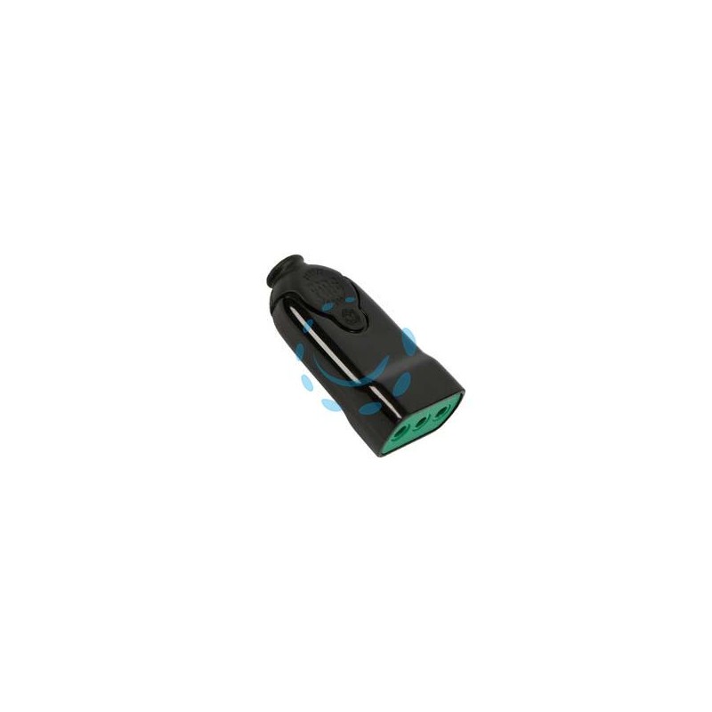 PRESA DRITTA 2 POLI + TERRA 10A NERA - nera 81011