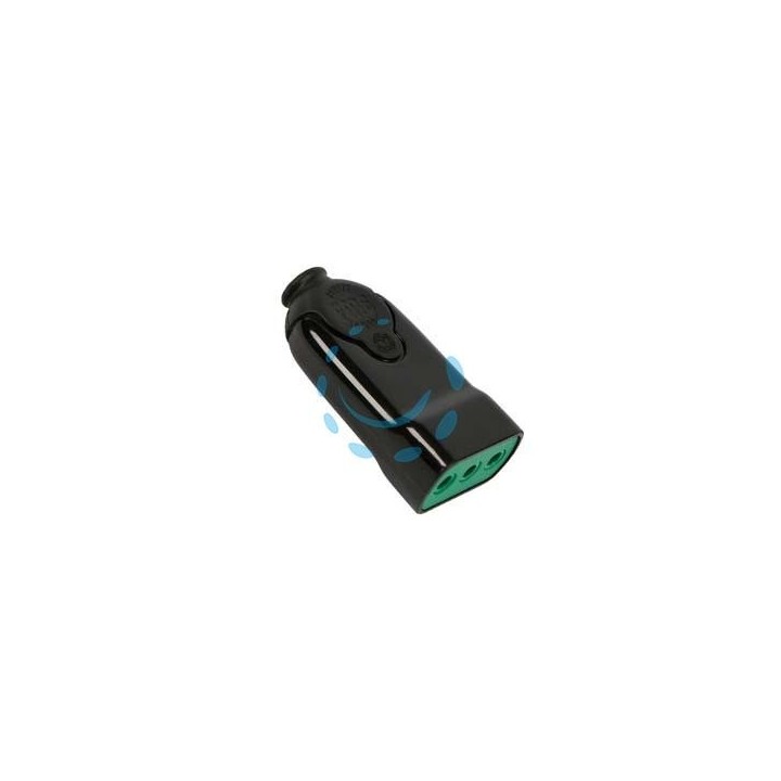 PRESA DRITTA 2 POLI + TERRA 10A NERA - nera 81011