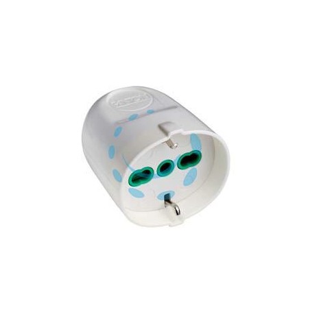 PRESA SCHUKO 2 POLI + TERRA BIPASSO 16A BIANCA - bianca 81050
