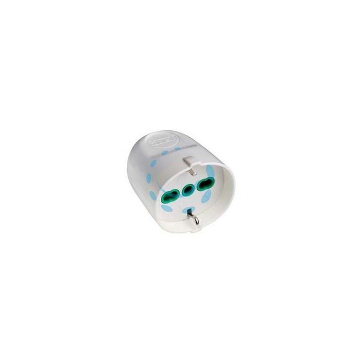 PRESA SCHUKO 2 POLI + TERRA BIPASSO 16A BIANCA - bianca 81050