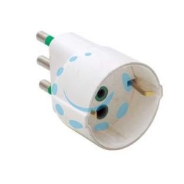 ADATTATORE SCHUKO 2 POLI + TERRA 16A BIANCO - bianco 82130