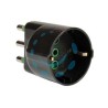 ADATTATORE SCHUKO 2 POLI + TERRA 16A NERO - nero 82131