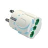 ADATTATORE SCHUKO 2 POLI + TERRA 16A - bianco 81090