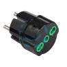ADATTATORE SCHUKO 2 POLI + TERRA 16A - nero 81091