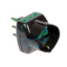 ADATTATORE TRIPLO SHUKO 2 POLI + TERRA 16A VERTICAL SYSTEM - nero 82241