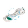 PROLUNGA ELETTRICA LINEARE BIPASSO BIANCA - mt.5 - 3 x mmq.1,5 92680