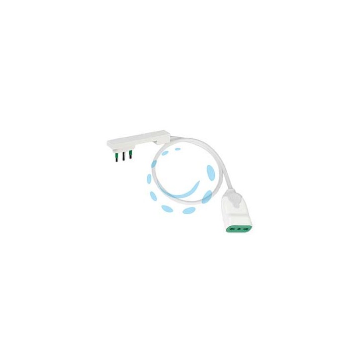 PROLUNGA ELETTRICA LINEARE CLOCK BIANCA - mt.1- 3 x mmq.0,75 92002