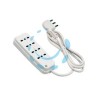 MULTIPRESA 4 POSTI BIPASSO "LINEA RETAIL" BIANCA - bianca 47400