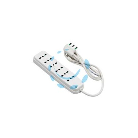 MULTIPRESA 6 POSTI BIPASSO "LINEA RETAIL" BIANCA - bianca 47410