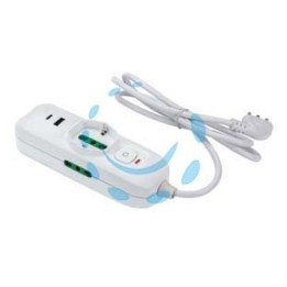 MULTIPRESA 3 POSTI BIPASSO +2 USB +1 SCHUKO "LINEA RETAIL" - 474124 bianca