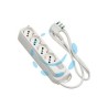 MULTIPRESA 4 POSTI BIPASSO+SCHUKO C/INTERR.TERMICO 2 POLI+ T16A RETAIL - bianca 474204