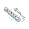 MULTIPRESA 6 POSTI BIPASSO + SCHUKO C/INTERRUTT. "LINEA RETAIL" BIANCA - bianca 47430