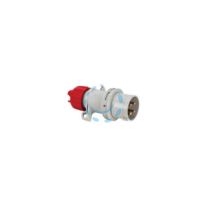 SPINA INDUSTRIALE VOLANTE ARGO ROSSA 3P+T 16A IP54 - cablaggio rapido 70104