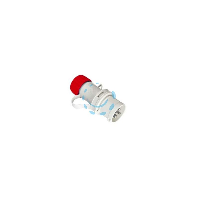 SPINA INDUSTRIALE VOLANTE ARGO ROSSA 3P+T CEE IP54 - 32A colore rosso 70124