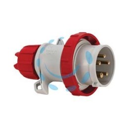 SPINA INDUSTRIALE VOLANTE ARGO ROSSA 3P+N+T 32A IP67 - cablaggio a vite 70165V