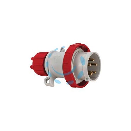 SPINA INDUSTRIALE VOLANTE ARGO ROSSA 3P+N+T 32A IP67 - cablaggio a vite 70165V