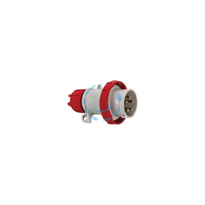 SPINA INDUSTRIALE VOLANTE ARGO ROSSA 3P+N+T 32A IP67 - cablaggio a vite 70165V